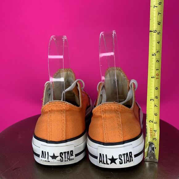 Converse All Star Orange Low Top Sneaker Sz 6 - Picture 5 of 8